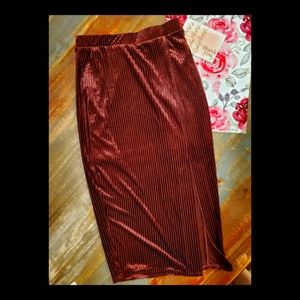K/Lab Velour Pencil skirt